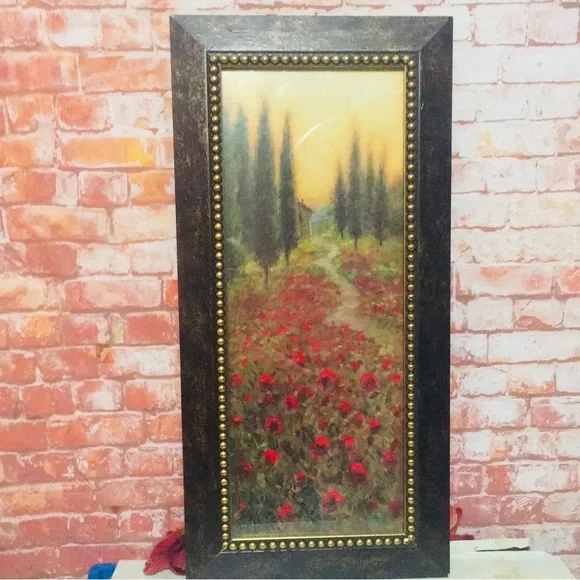 Set Two Framed Vintage Poppy Tree Art Pints by Home and Garden Party - Picture 10 of 16